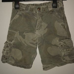 Dark Army Green Cargo Shorts